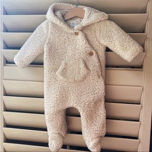 Zara Wrap Front Fleece Romper